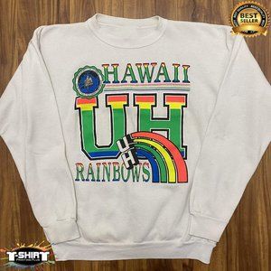 Vintage NCAA Hawaii Rainbow Warriors Shirt, University Of Hawaii Shirt, Football